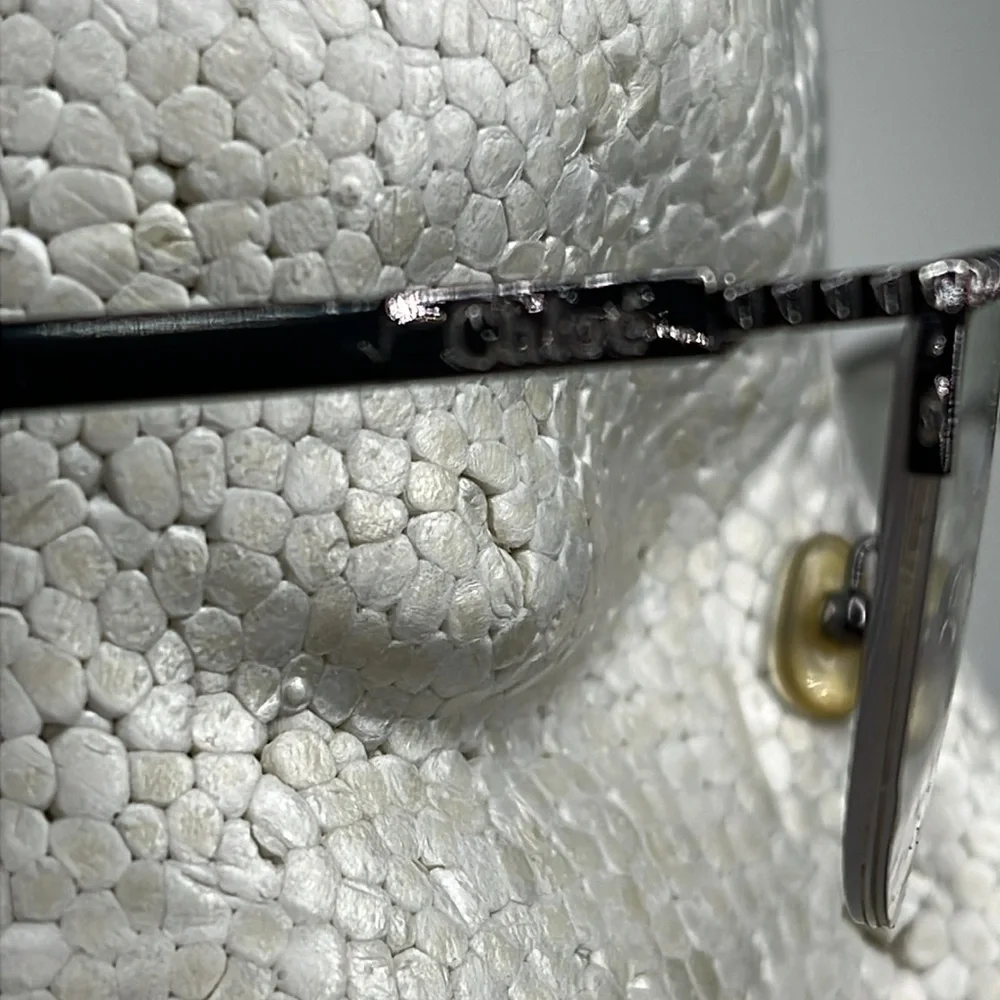 Chloe Ophthalmic Gunmetal Gray Metal Eyeglasses Frame